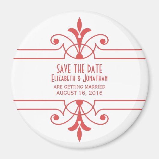 Red v2 Fancy Versiementaal sparen de Magnet van de (Voorkant)