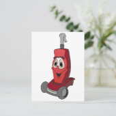 Red Vacuum Cleaner Briefkaart (Staand voorkant)