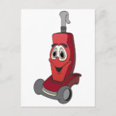 Red Vacuum Cleaner Briefkaart (Voorkant)