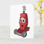 Red Vacuum Cleaner Kaart (Gele Bloem)