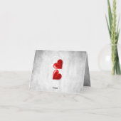 Red Valentijn Harten Hartelijk dank Kaart (Achterkant)