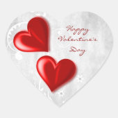 Red Valentijn Harten Sticker (Voorkant)