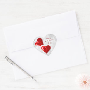 Red Valentijn Harten Sticker