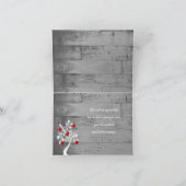 Red Valentijn Hearts Tree Dank je kaart (Binnen)