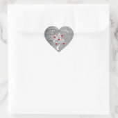 Red Valentijn Hearts Tree Sticker (Tas)