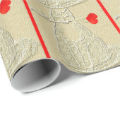 RED VALENTIJN KITTY CAT CADEAUPAPIER (Rol Hoek)