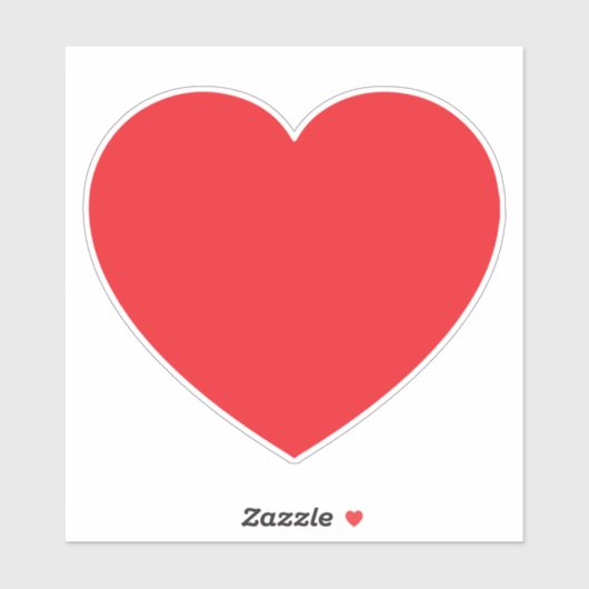 Red Valentijns Heart Sticker (Vel)