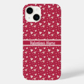 Red Valentijnsdag harten iPhone case (Achterkant)