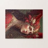 Red Valkyrie Woman Fantasy Art Legpuzzel (Horizontaal)