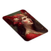 Red Valkyrie Woman Fantasy Art Magneet (Rechterzijde)