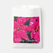 Red Variegated Poinsettias KerstFloral Bedankzakje (Voorkant)