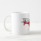 Red Vector Helikopter Koffiemok (Links)