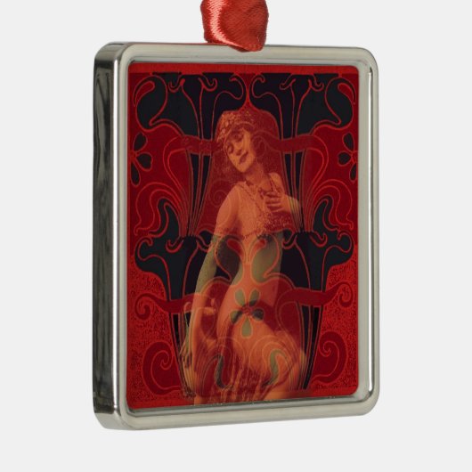 Red Veil Metalen Ornament (Rechts)