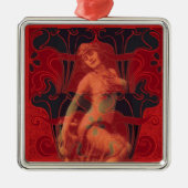 Red Veil Metalen Ornament (Voorkant)