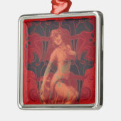 Red Veil Metalen Ornament (Links)