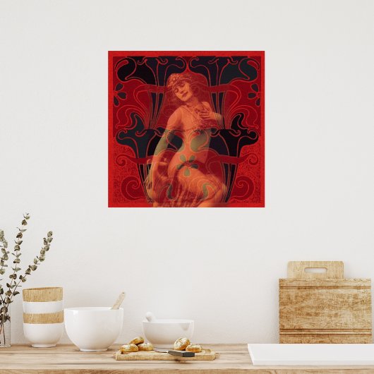 Red Veil Poster (Keuken)