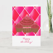 Red Velvet Birthday Cupcakes Kaart (Voorkant)