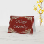 Red Velvet Birthday Kaart (Gele Bloem)