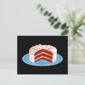 Red Velvet Cake Briefkaart (Staand voorkant)