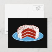 Red Velvet Cake Briefkaart (Voorkant / Achterkant)