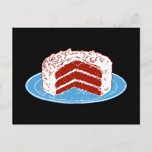 Red Velvet Cake Briefkaart (Voorkant)