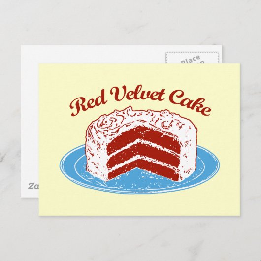 Red Velvet Cake Briefkaart (Voorkant / Achterkant)