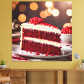 Red Velvet Cake Canvas Afdruk (Insitu (Woonkamer))