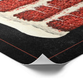 Red Velvet Cake Recept Chalkboard Keuken Kunst Poster (Hoek)