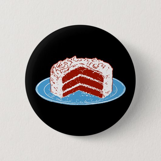 Red Velvet Cake Ronde Button 5,7 Cm (Voorkant)