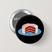 Red Velvet Cake Ronde Button 5,7 Cm (Voorkant /achterkant)