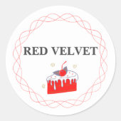 RED VELVET CAKE STICKER (Voorkant)