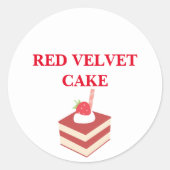 RED VELVET CAKE STICKER (Voorkant)