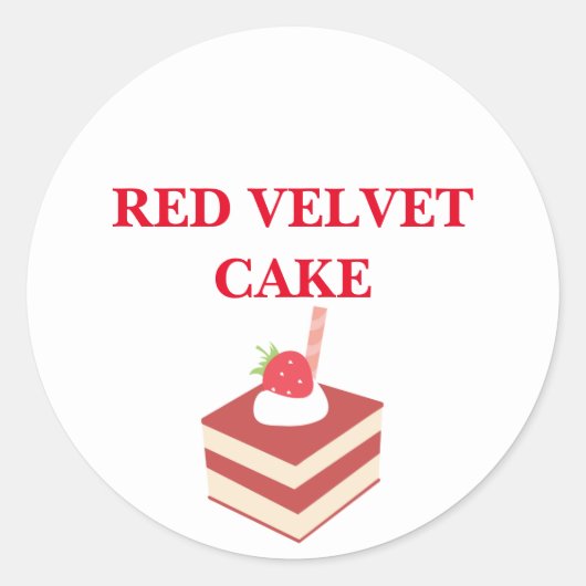 RED VELVET CAKE STICKER (Voorkant)