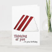 Red Velvet Cake Verjaardag Kaart (Voorkant)