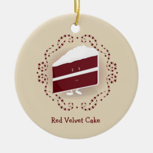 Red Velvet Cake   Versiering Keramisch Ornament
