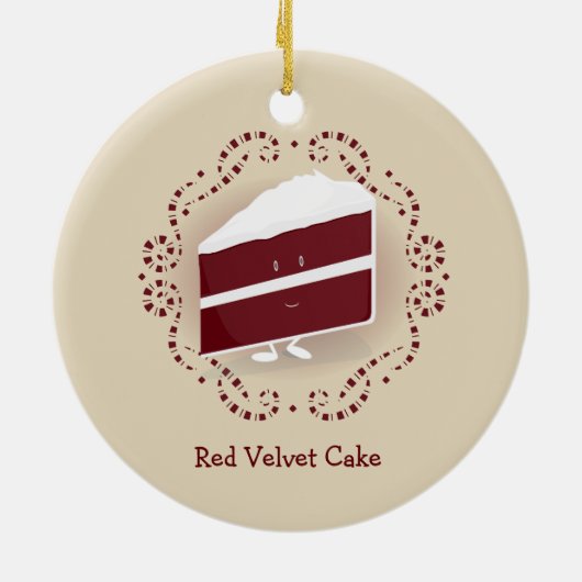 Red Velvet Cake | Versiering Keramisch Ornament (Achterkant)