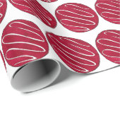 Red Velvet Cookie Cream Cheese Frosting Baker Food Cadeaupapier (Rol Hoek)