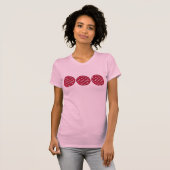 Red Velvet Cookie Cream Cheese Frosting Baker Food T-shirt (Voorkant volledig)
