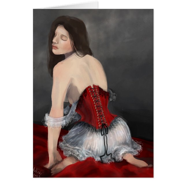 Red Velvet Corset (Voorkant)