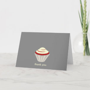 Red Velvet Cupcake Bedankt Card