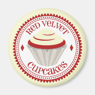 Red Velvet Cupcake Magnet
