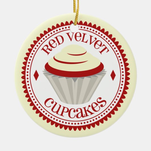 Red Velvet Cupcake Ornament (Voorkant)