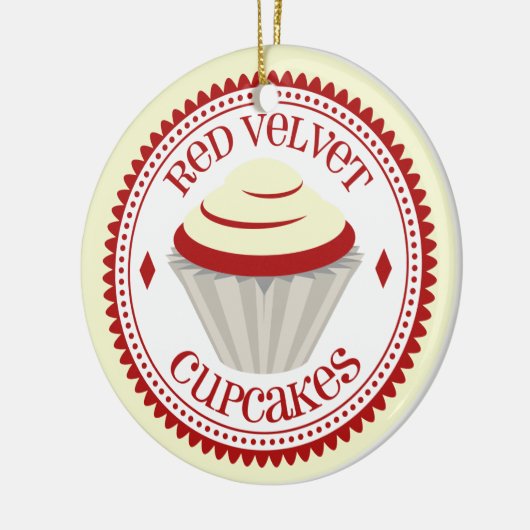 Red Velvet Cupcake Ornament (Links)