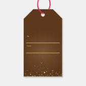 Red Velvet Custom Birthday Invitation Card Cadeaulabel (Achterkant)