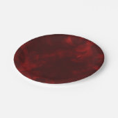 Red Velvet Elegant  Glam Glamour Party Papieren Bordje (Gekanteld)