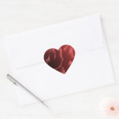 Red Velvet Peony Hart Sticker (Envelop)
