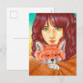 "Red Velvet" postcard Feestdagenkaart (Voorkant / Achterkant)