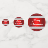 Red Velvet Santa Suit Kerstmis Confetti (Achterkanten)