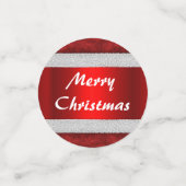 Red Velvet Santa Suit Kerstmis Confetti (Kleine voorkant)