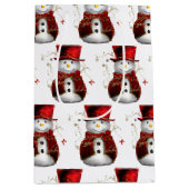 Red Velvet Sneeuwmannen en Magic Christmas Medium Cadeauzakje (Voorkant)